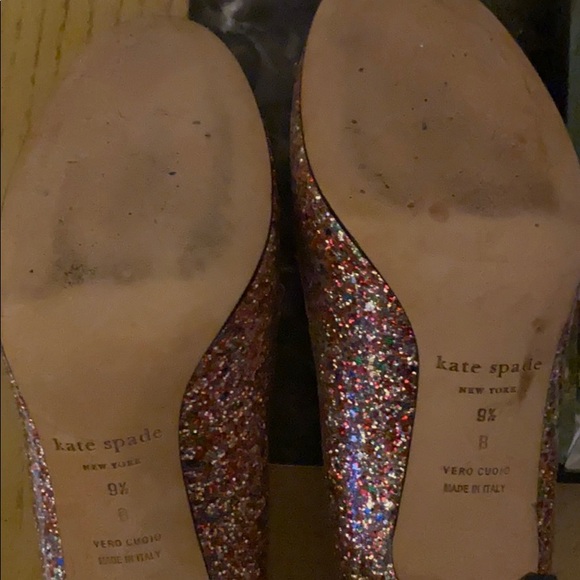 Kate spade glitter bow heels - Picture 2 of 4